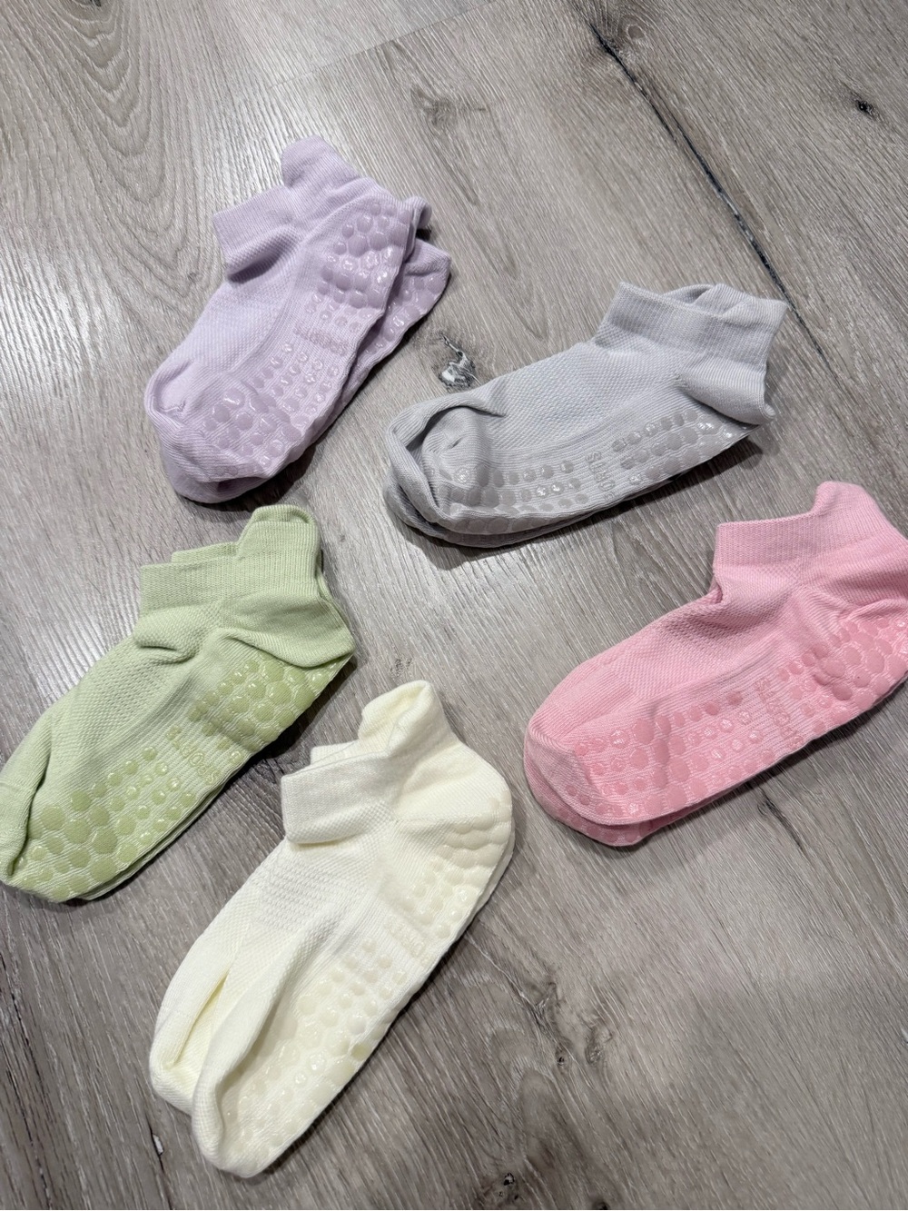 Pilates- Pack of Pastel Non-Slip Ankle Socks